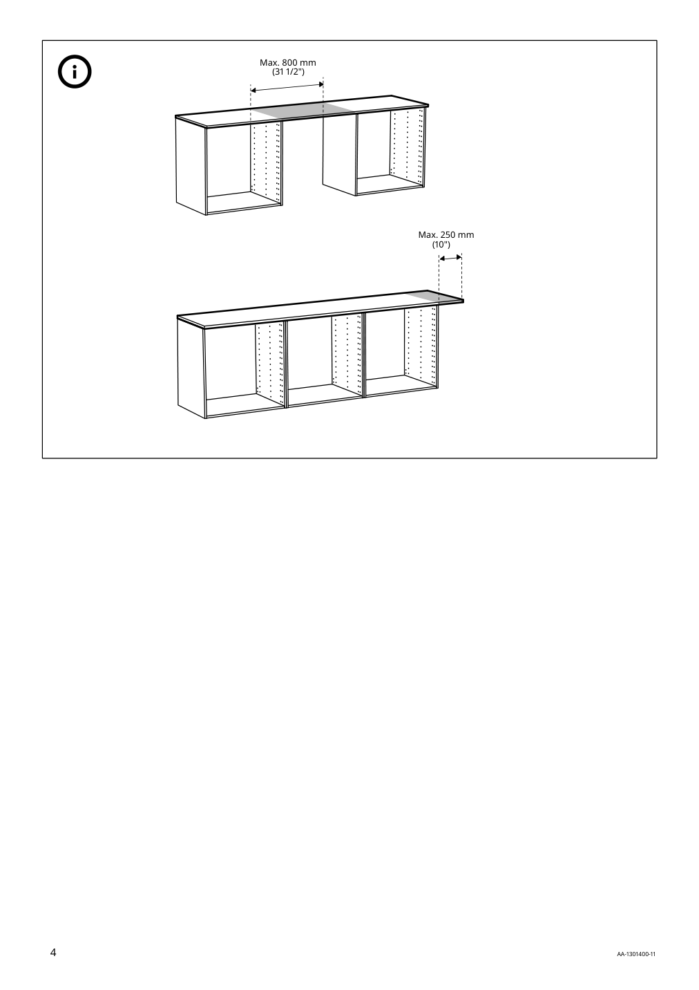 Assembly instructions for IKEA Lilltraesk countertop white laminate | Page 4 - IKEA ENHET laundry 794.771.03