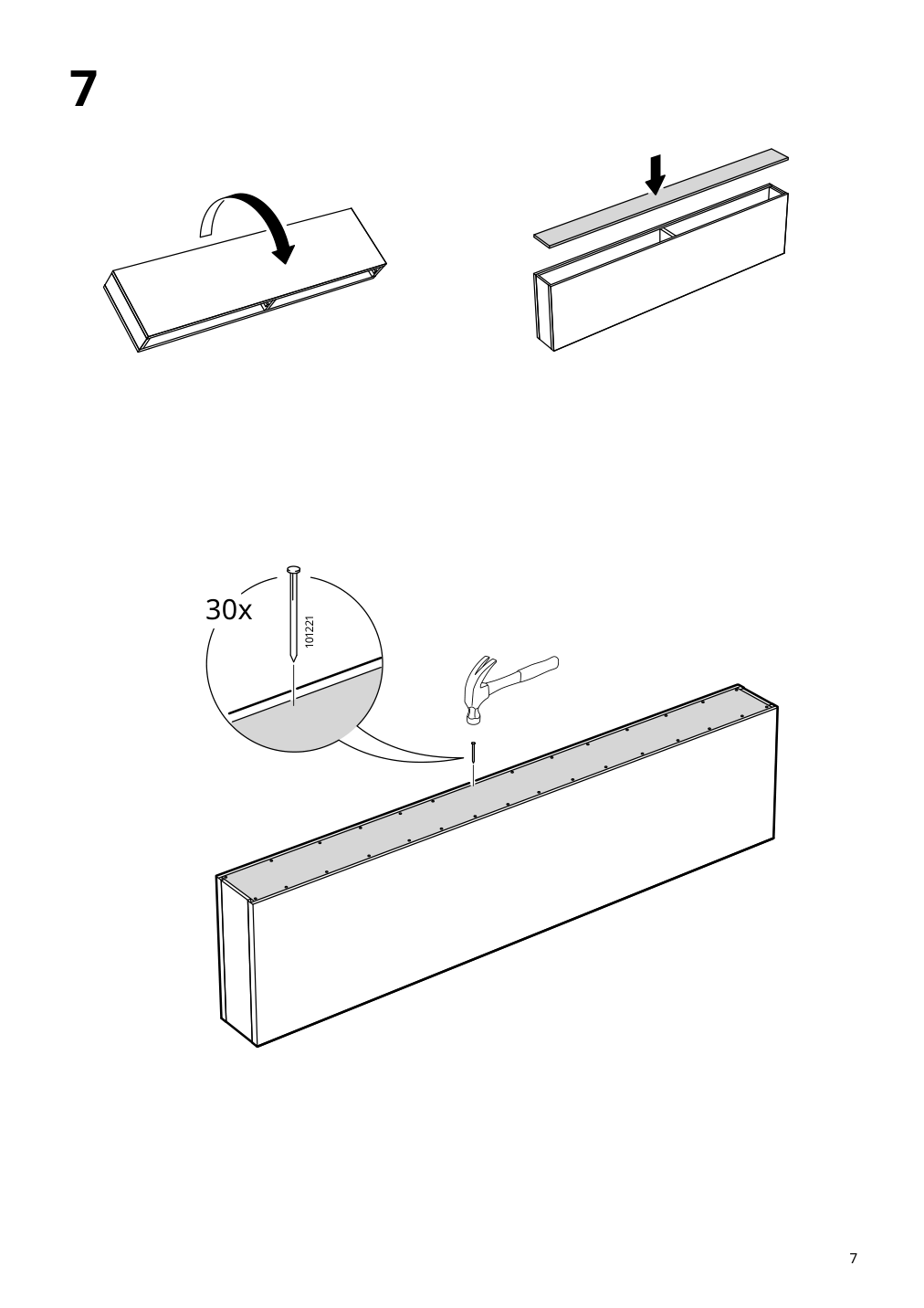 Assembly instructions for IKEA Ekby alex shelf with drawers white | Page 7 - IKEA EKBY ALEX / RAMSHULT wall shelf 092.909.53