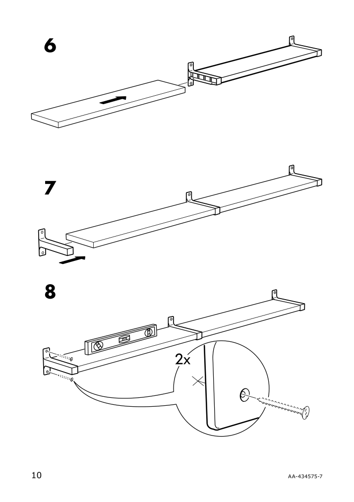 Assembly instructions for IKEA Ekby bjaernum bracket aluminum | Page 10 - IKEA EKBY BJÄRNUM bracket 901.361.36