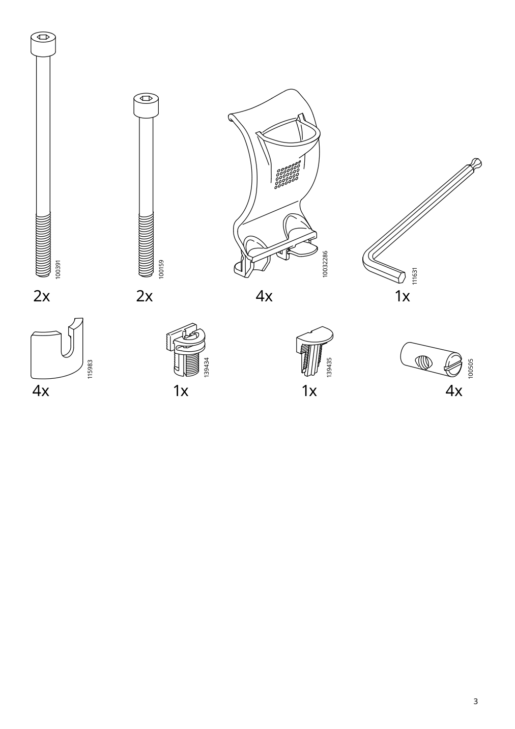 Assembly instructions for IKEA Ekedalen chair black orrsta light gray | Page 3 - IKEA LANEBERG / EKEDALEN table and 4 chairs 793.047.77