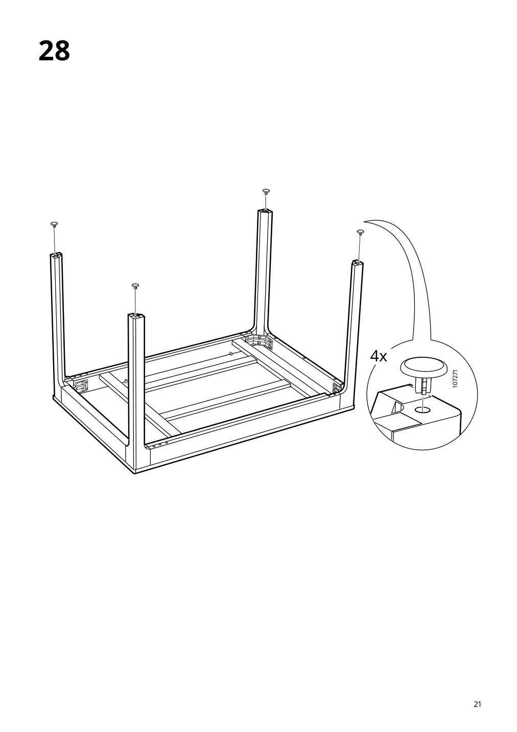 Assembly instructions for IKEA Ekedalen extendable table dark brown | Page 21 - IKEA EKEDALEN / BERGMUND table and 4 chairs 894.083.07