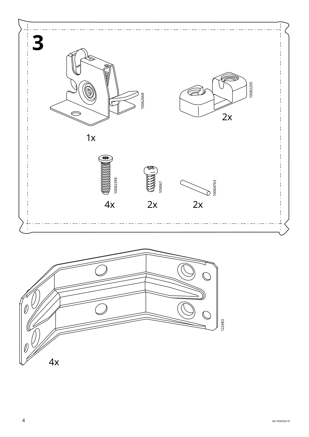 Assembly instructions for IKEA Ekedalen extendable table dark brown | Page 4 - IKEA EKEDALEN / KLINTEN table and 4 chairs 195.058.73