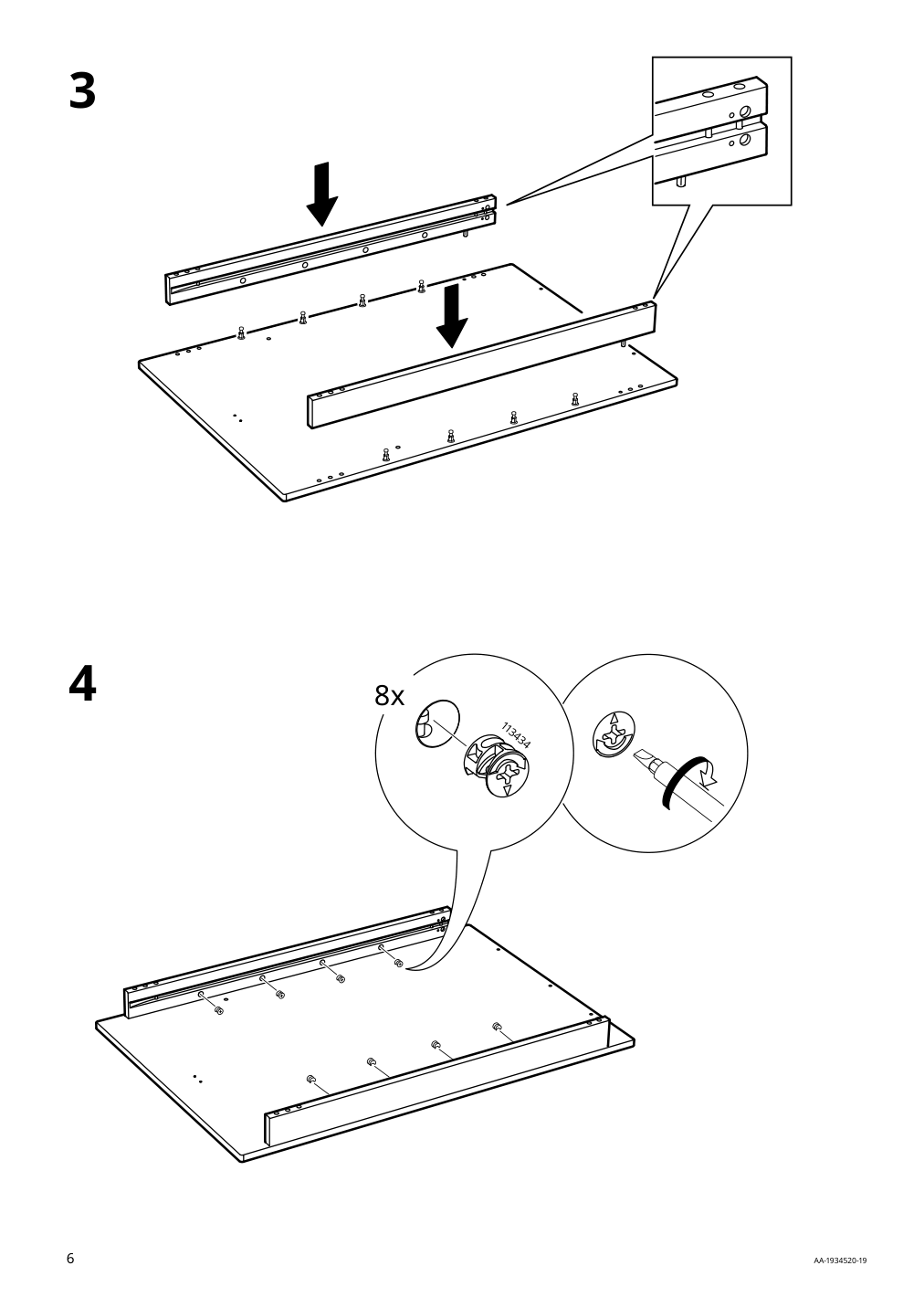 Assembly instructions for IKEA Ekedalen extendable table dark brown | Page 6 - IKEA EKEDALEN / BERGMUND table and 4 chairs 894.083.07