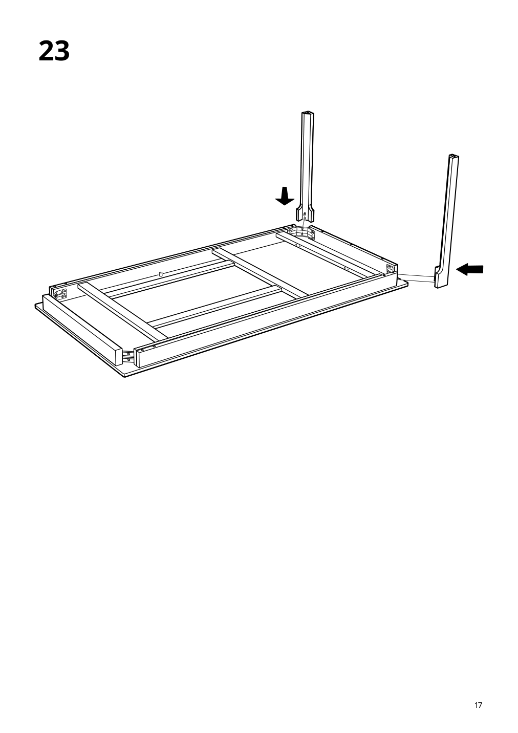 Assembly instructions for IKEA Ekedalen extendable table dark brown | Page 17 - IKEA EKEDALEN / BERGMUND table and 6 chairs 294.083.10