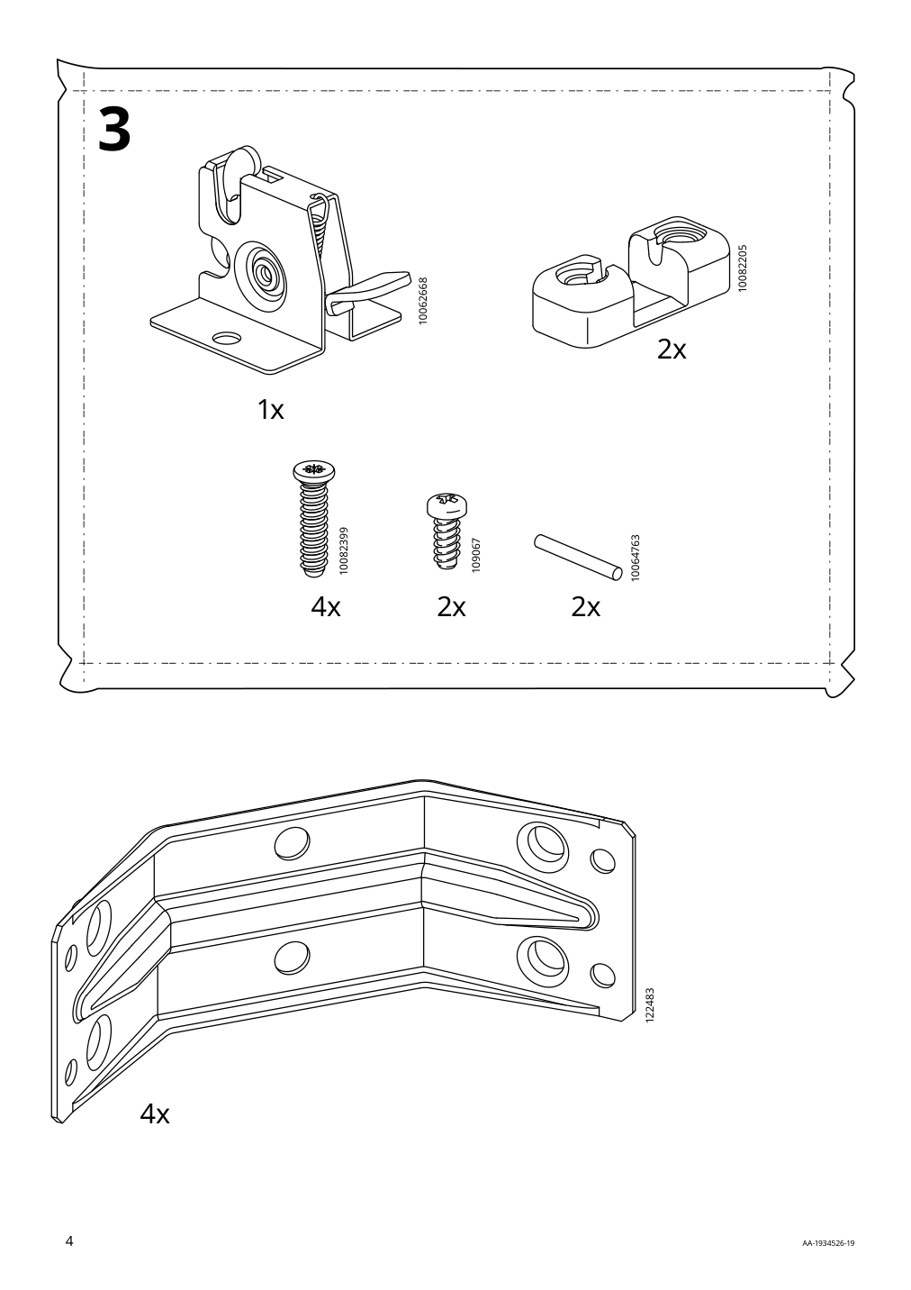 Assembly instructions for IKEA Ekedalen extendable table dark brown | Page 4 - IKEA EKEDALEN / BERGMUND table and 6 chairs 294.083.10