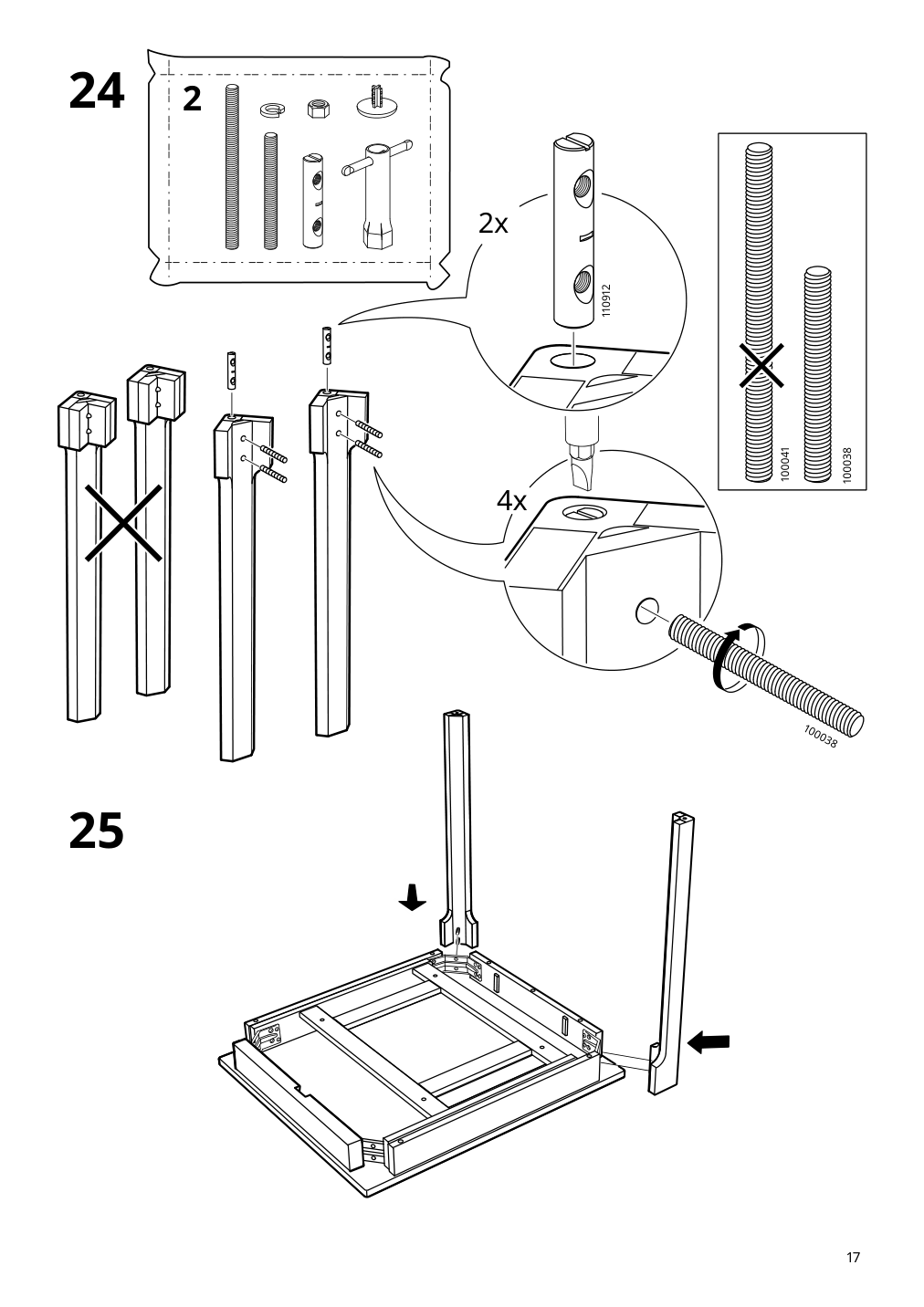 Assembly instructions for IKEA Ekedalen extendable table white | Page 17 - IKEA EKEDALEN / GRÖNSTA table and 2 chairs 895.487.94