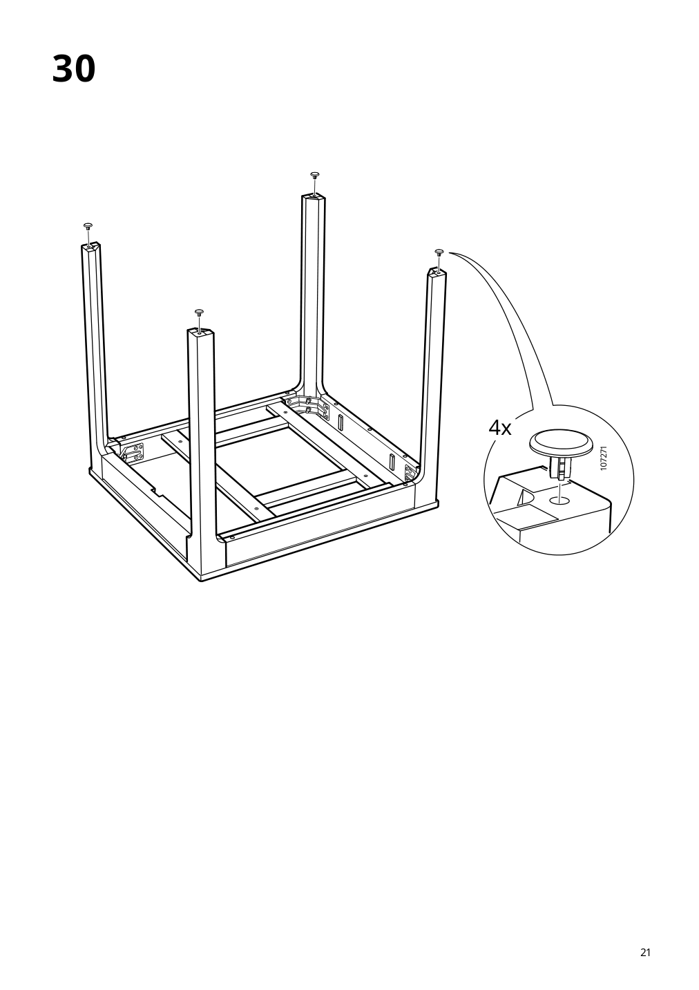 Assembly instructions for IKEA Ekedalen extendable table white | Page 21 - IKEA EKEDALEN / GRÖNSTA table and 2 chairs 895.487.94