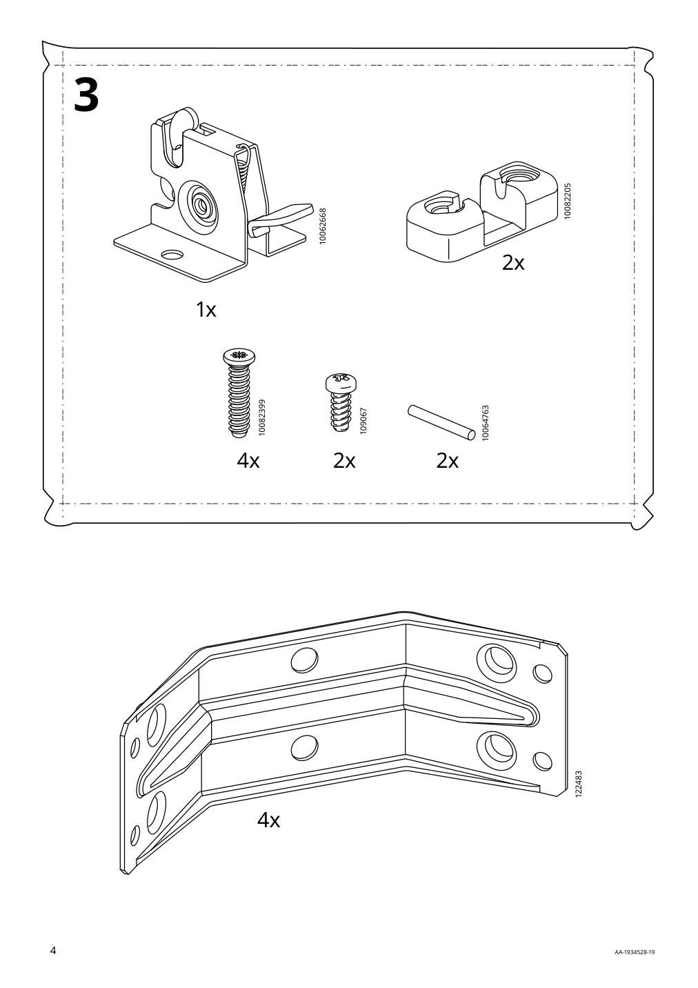 Assembly instructions for IKEA Ekedalen extendable table white | Page 4 - IKEA EKEDALEN / GRÖNSTA table and 2 chairs 895.487.94