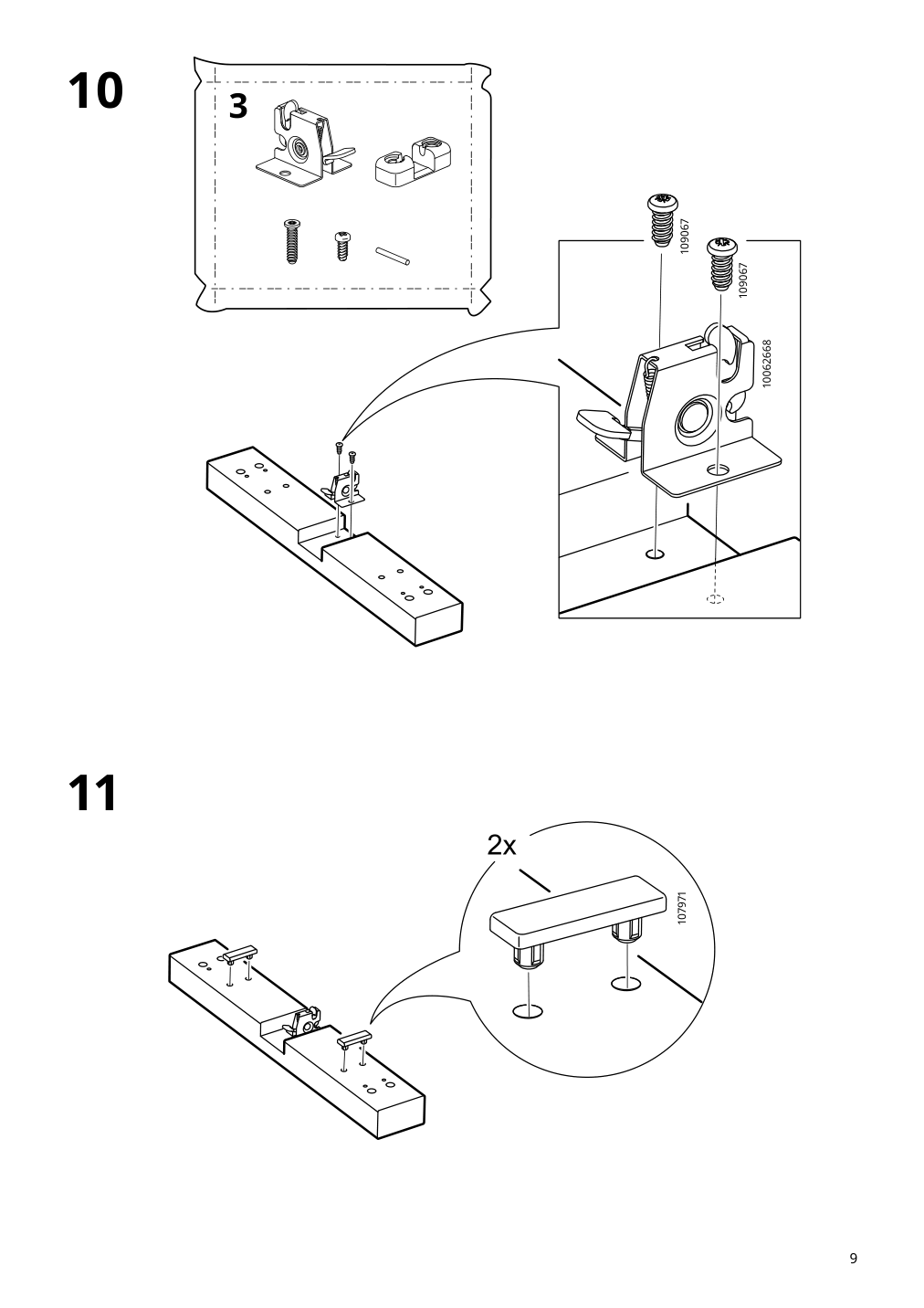 Assembly instructions for IKEA Ekedalen extendable table white | Page 9 - IKEA EKEDALEN / GRÖNSTA table and 2 chairs 895.487.94