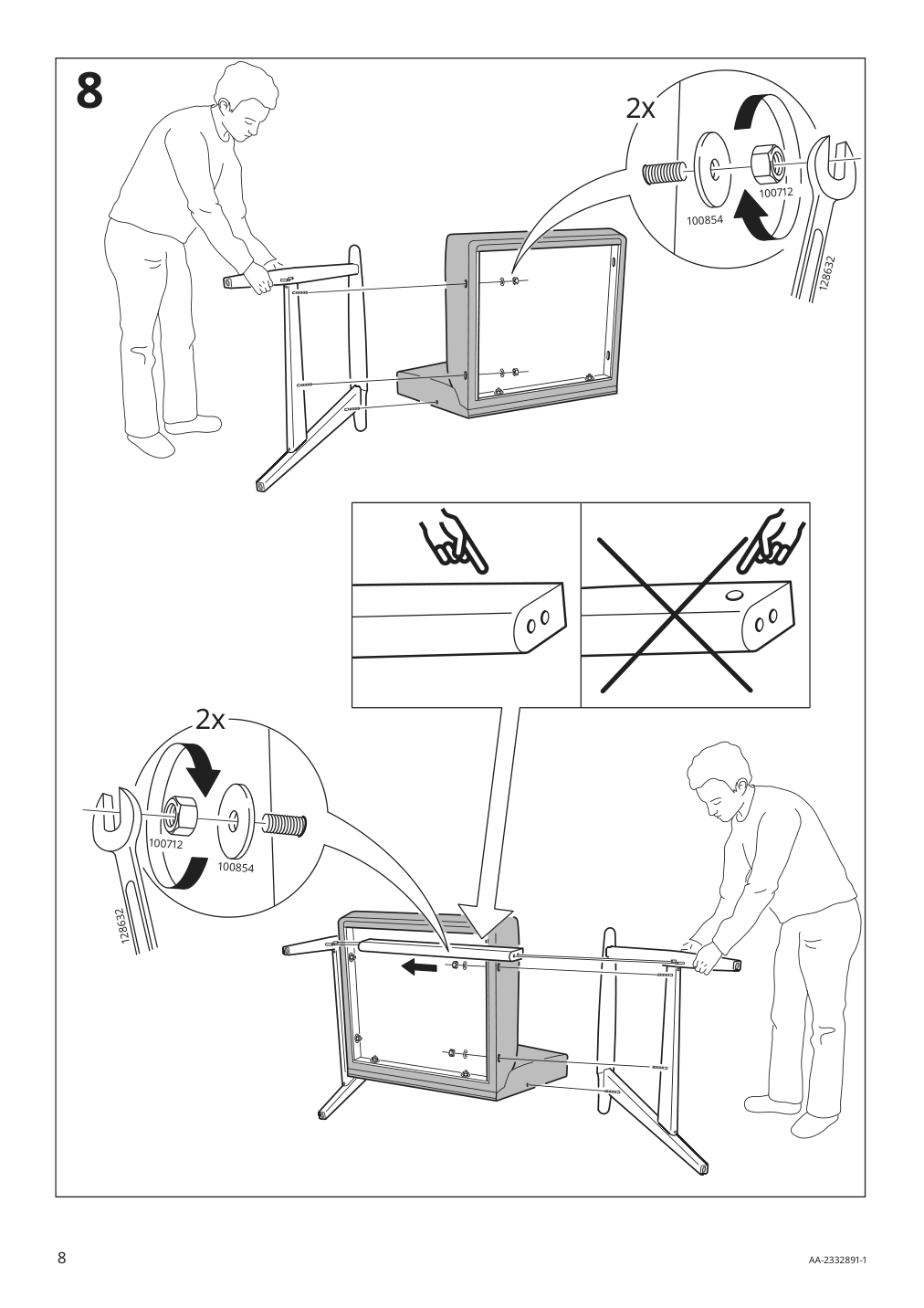 Assembly instructions for IKEA Ekenaeset armchair kilanda light beige | Page 8 - IKEA EKENÄSET armchair 305.334.93