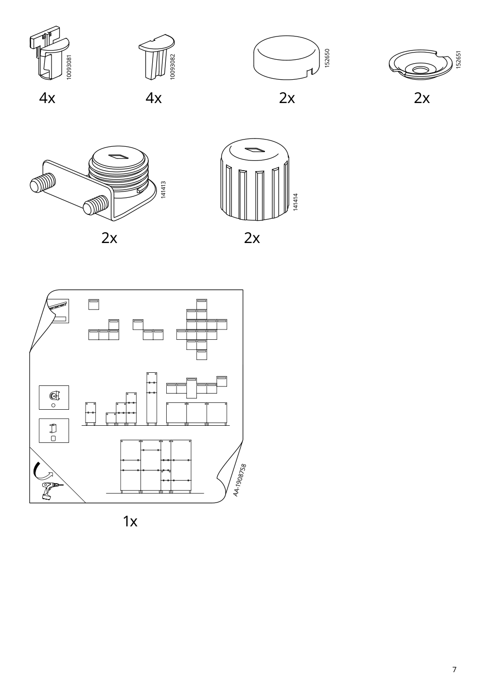 Assembly instructions for IKEA Eket cabinet brown walnut effect | Page 7 - IKEA BESTÅ / EKET TV storage combination 394.908.04