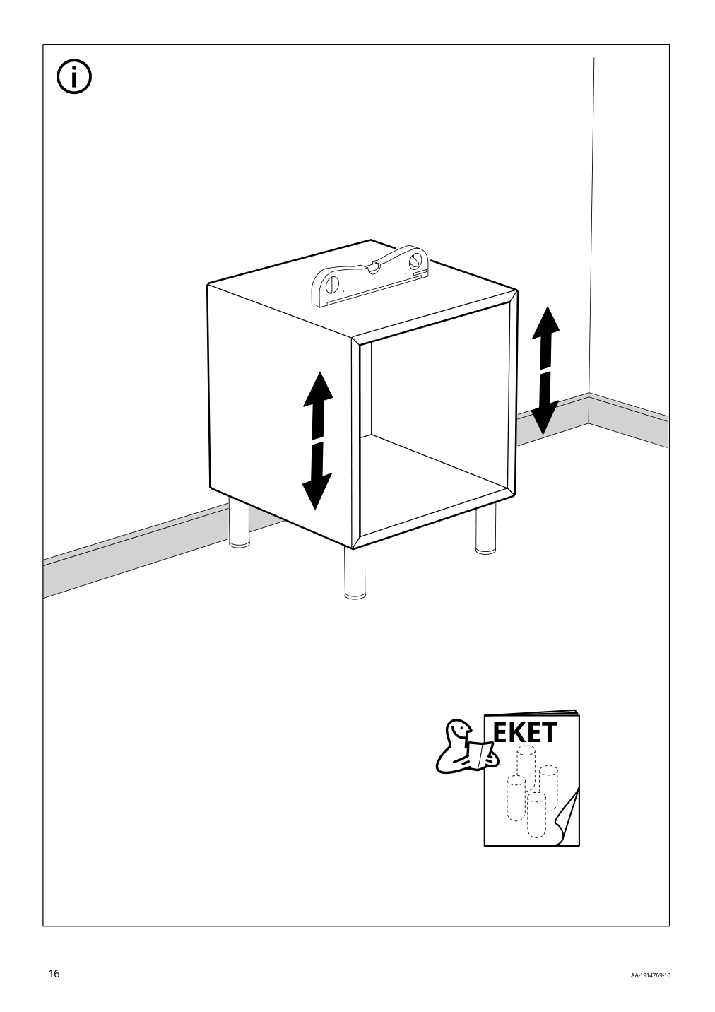 Assembly instructions for IKEA Eket cabinet white | Page 16 - IKEA BESTÅ / EKET TV storage combination 792.211.88