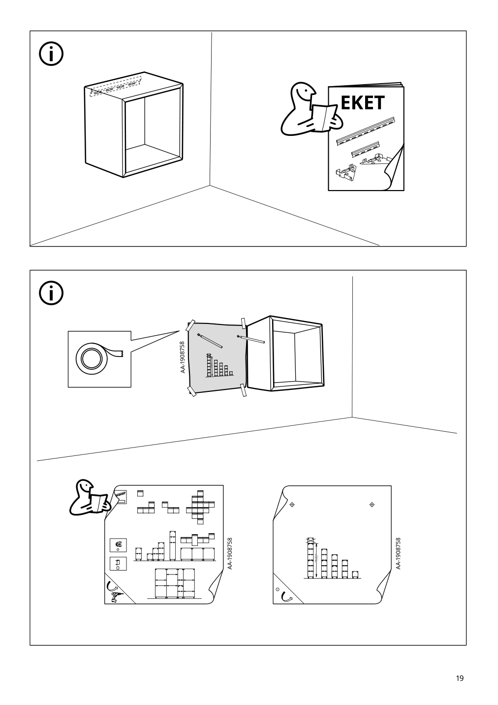 Assembly instructions for IKEA Eket cabinet brown walnut effect | Page 19 - IKEA BILLY / EKET storage combination with doors 695.060.78