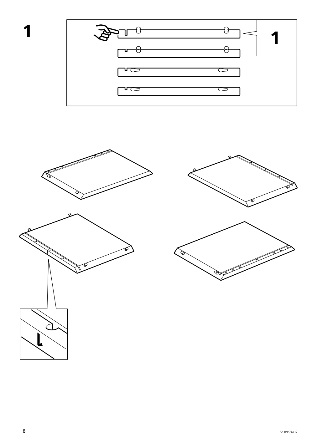 Assembly instructions for IKEA Eket cabinet red brown | Page 8 - IKEA EKET wall-mounted cabinet combination 594.298.63