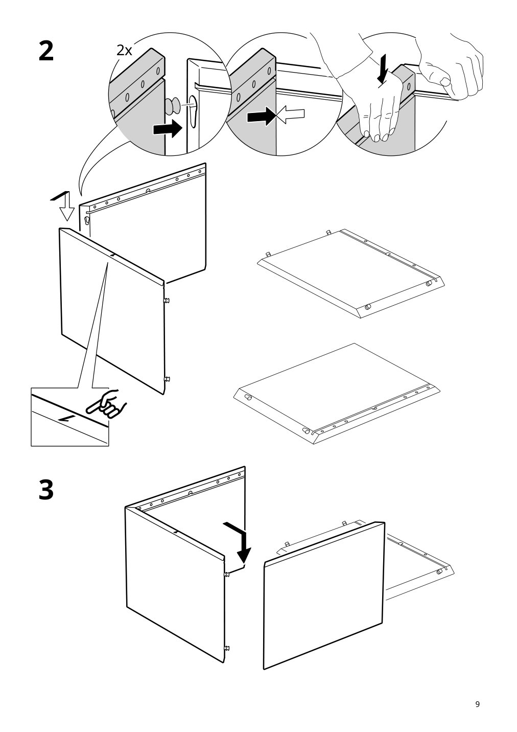 Assembly instructions for IKEA Eket cabinet white stained oak effect | Page 9 - IKEA BESTÅ / EKET TV storage combination 495.729.17