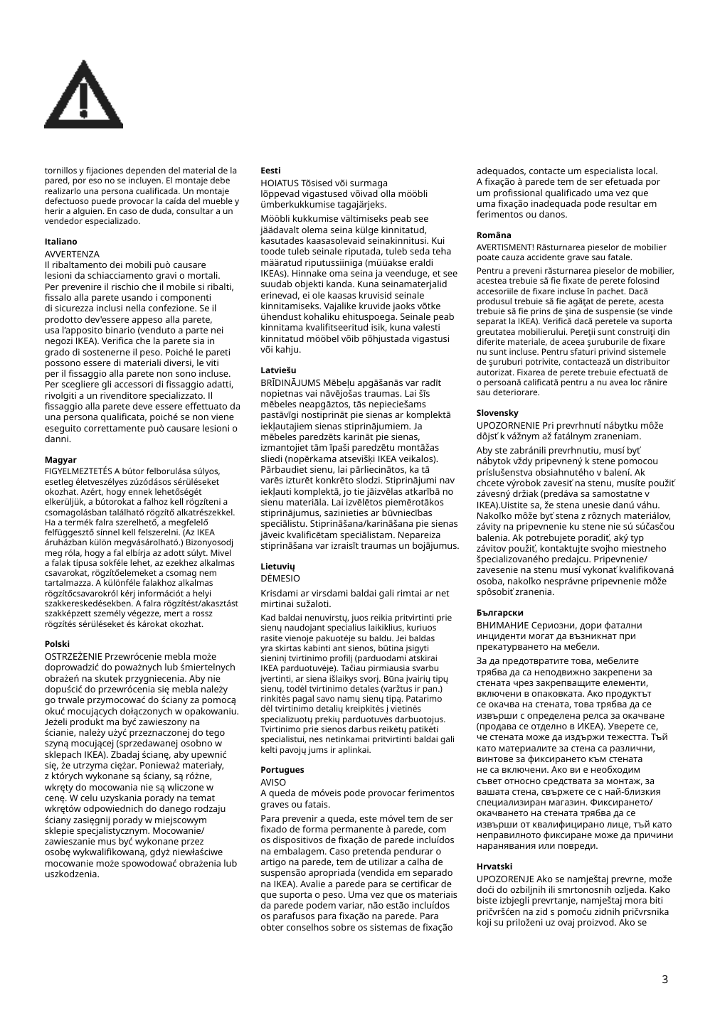 Assembly instructions for IKEA Eket cabinet white | Page 3 - IKEA BESTÅ / EKET TV storage combination 094.377.47