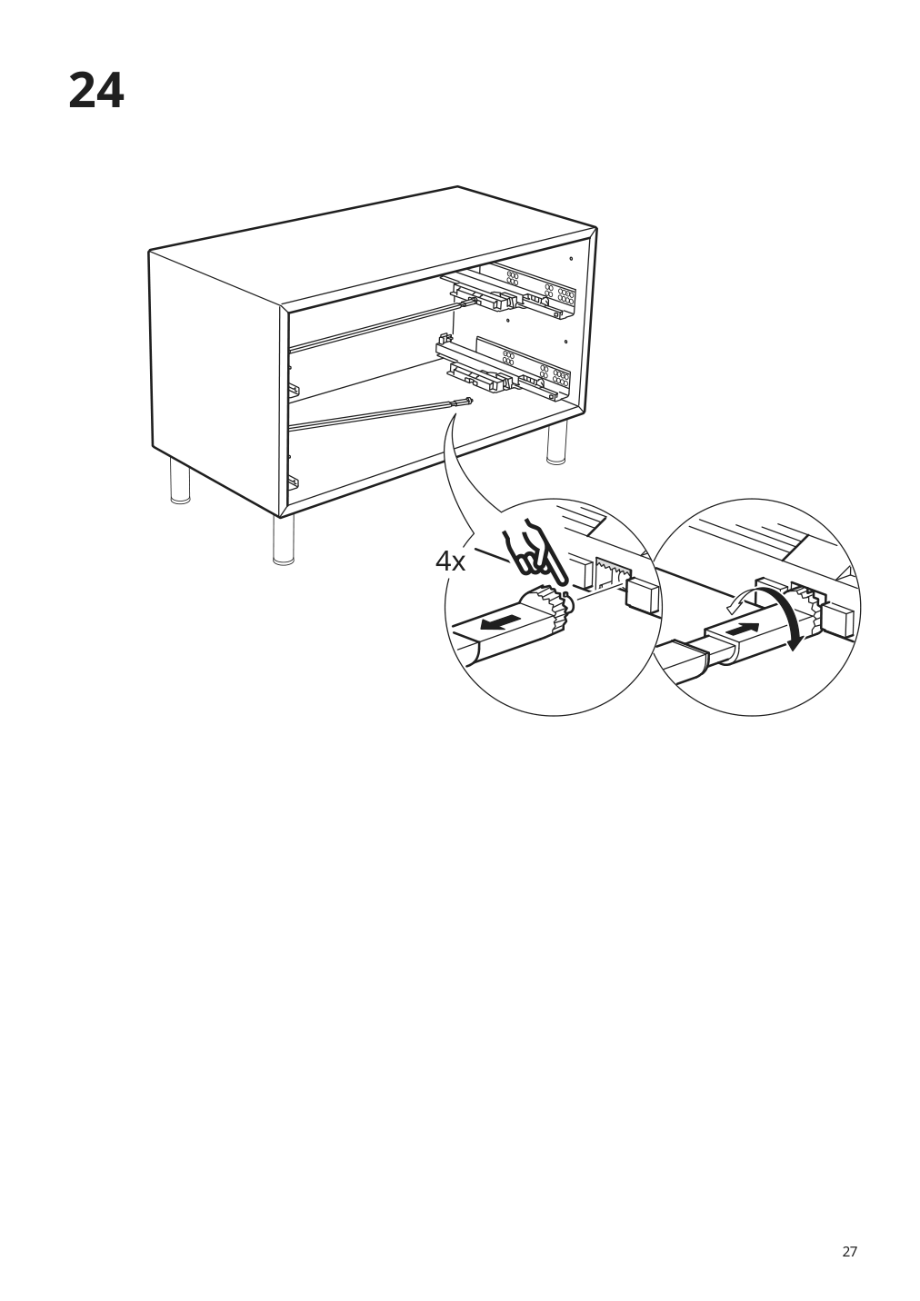 Assembly instructions for IKEA Eket cabinet with 2 drawers dark gray | Page 27 - IKEA EKET cabinet with 2 drawers 803.449.23