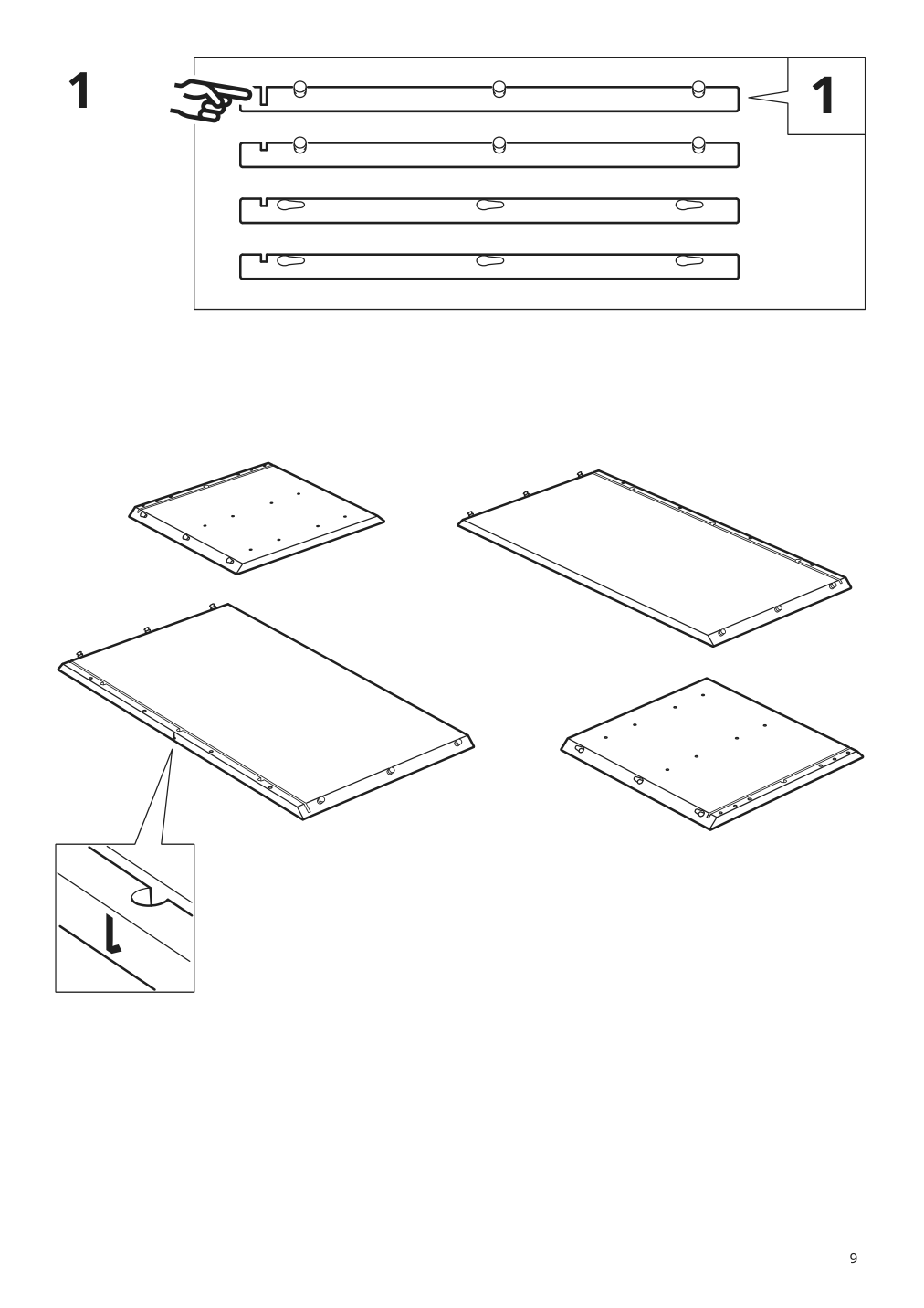 Assembly instructions for IKEA Eket cabinet with 2 drawers dark gray | Page 9 - IKEA EKET cabinet with 2 drawers 803.449.23