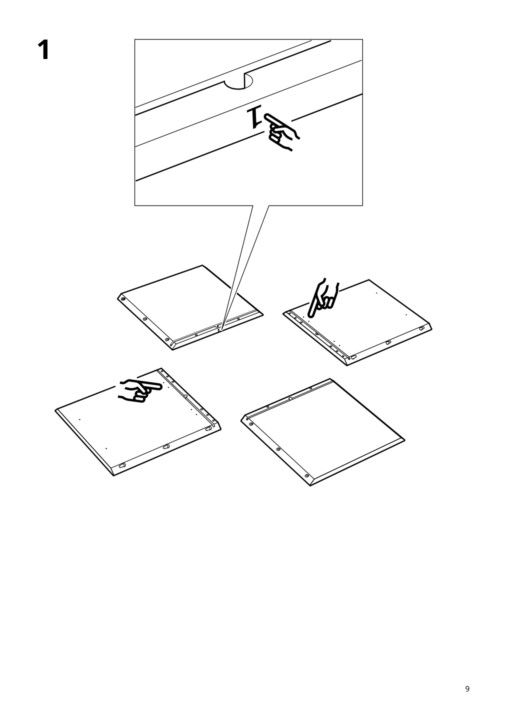 Assembly instructions for IKEA Eket cabinet with 2 drawers white | Page 9 - IKEA EKET wall-mounted storage combination 693.363.83