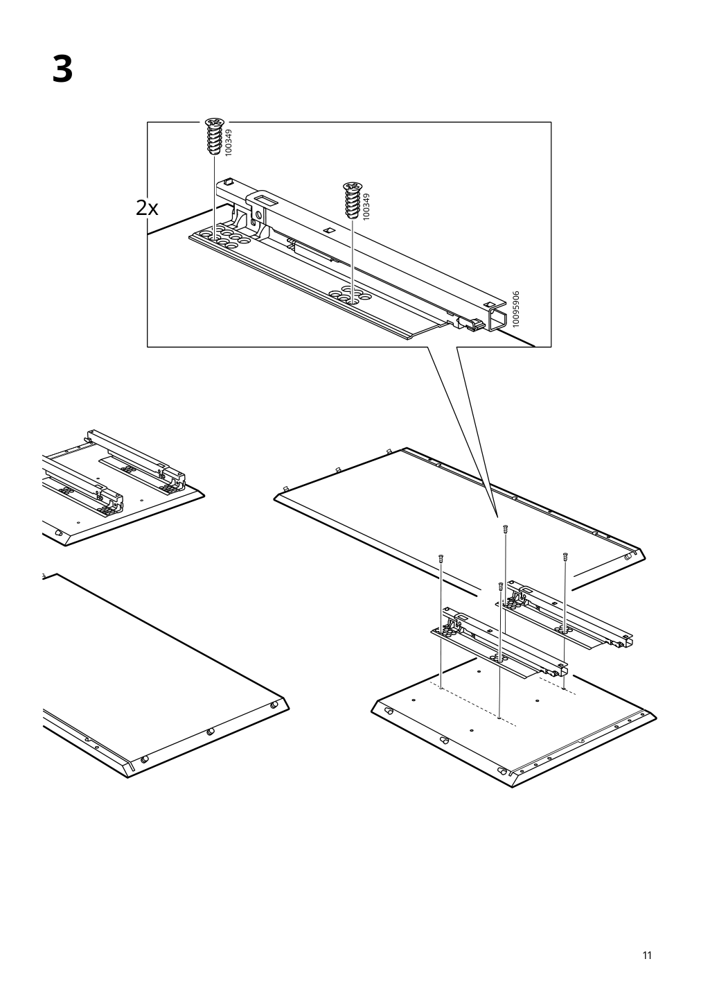 Assembly instructions for IKEA Eket cabinet with 2 drawers dark gray | Page 11 - IKEA EKET cabinet with 2 drawers 803.449.23