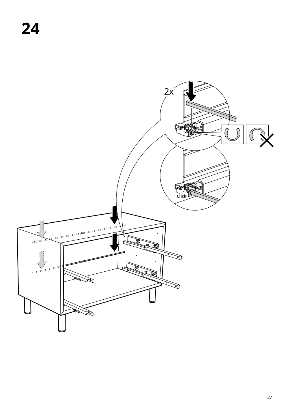 Assembly instructions for IKEA Eket cabinet with 2 drawers dark gray | Page 27 - IKEA EKET cabinet with 2 drawers 803.449.23