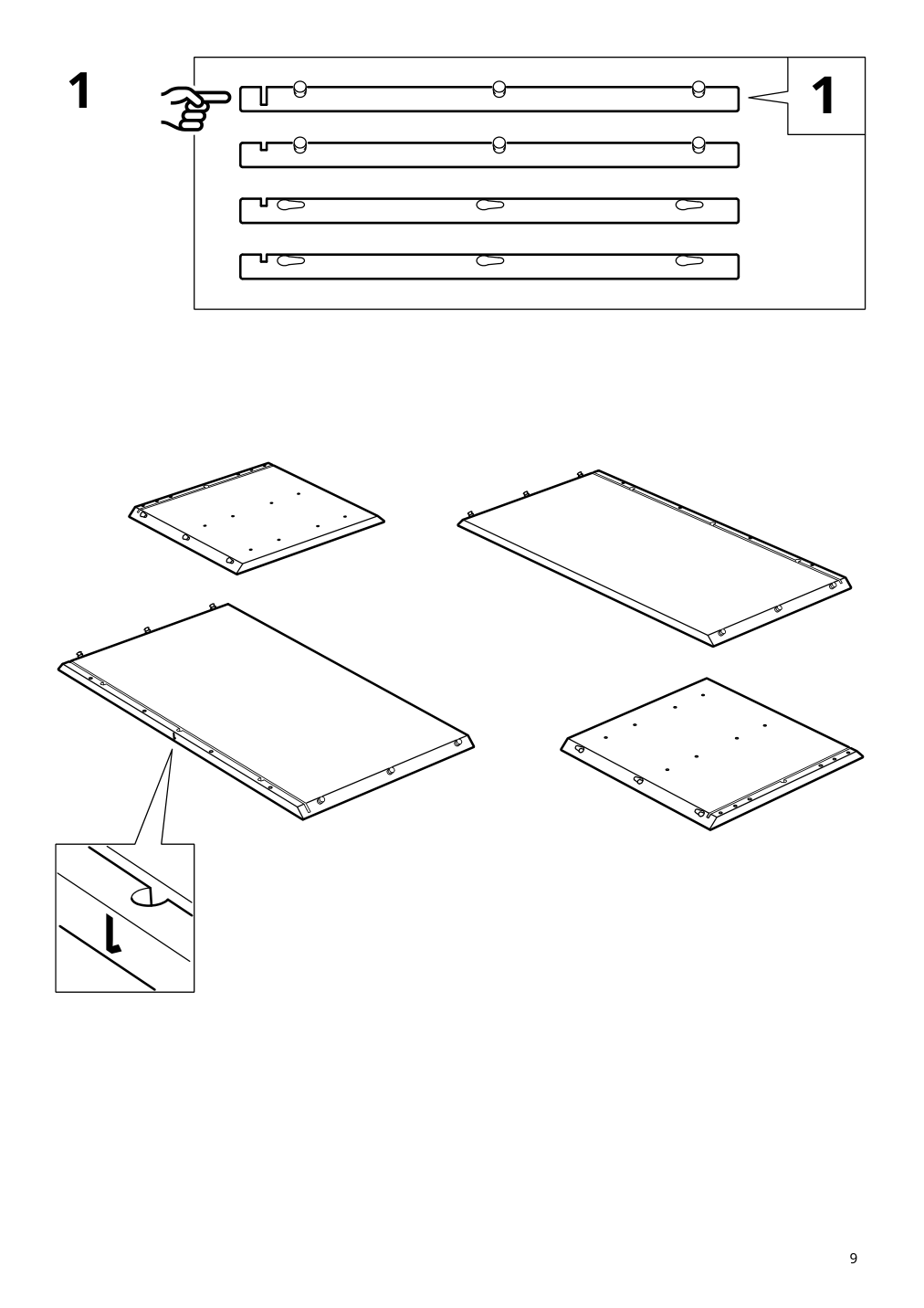 Assembly instructions for IKEA Eket cabinet with 2 drawers dark gray | Page 9 - IKEA EKET cabinet with 2 drawers 803.449.23