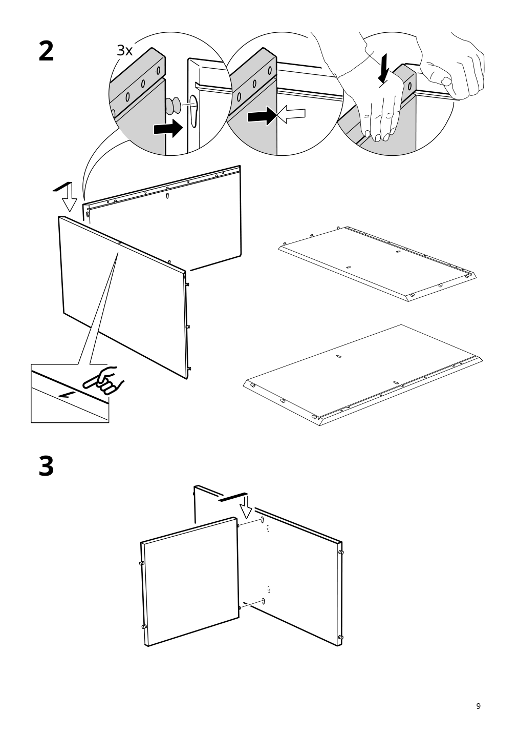 Assembly instructions for IKEA Eket cabinet with 4 compartments white | Page 9 - IKEA EKET wall-mounted shelf unit 892.858.20