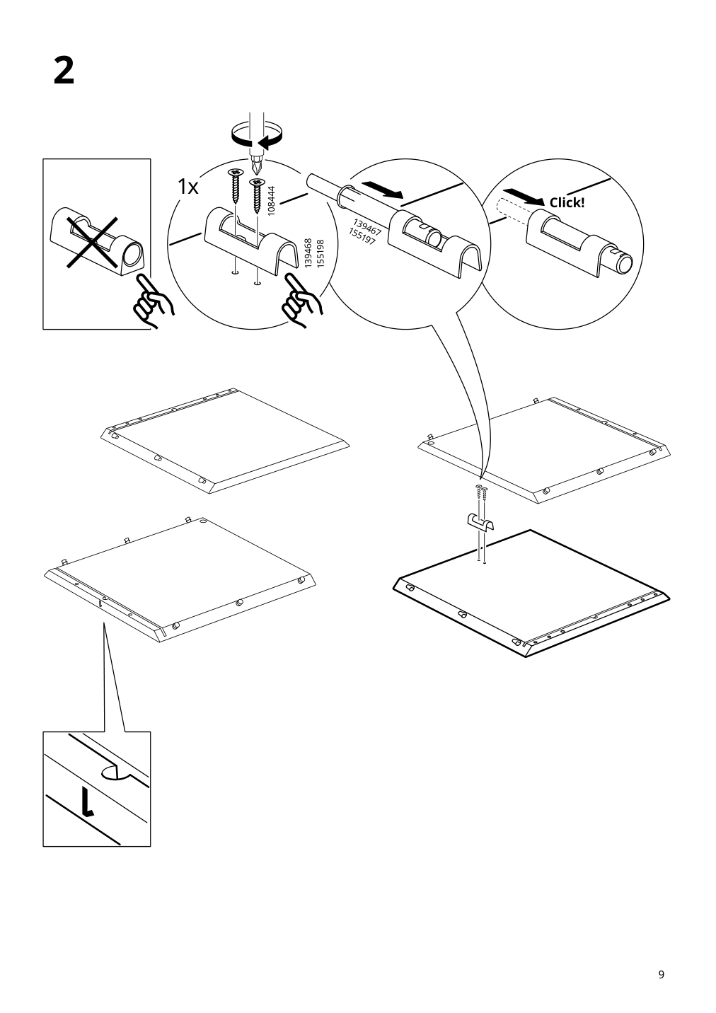 Assembly instructions for IKEA Eket cabinet with door white | Page 9 - IKEA BESTÅ / EKET storage combination 894.768.05