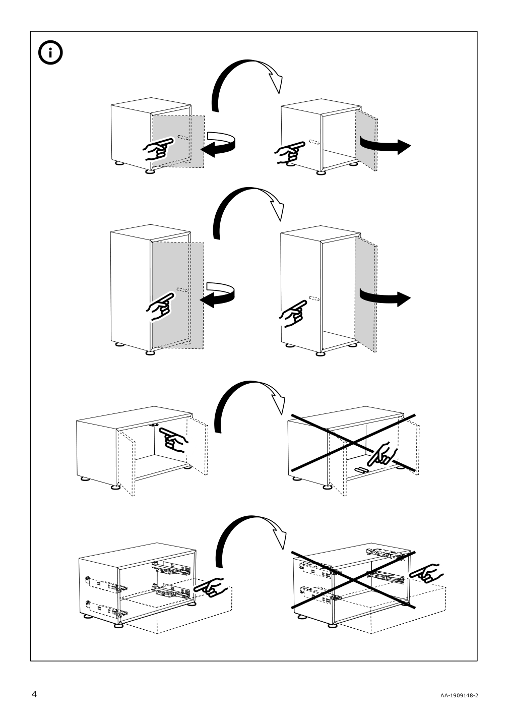 Assembly instructions for IKEA Eket foot adjustable metal | Page 4 - IKEA EKET foot, adjustable 703.400.44