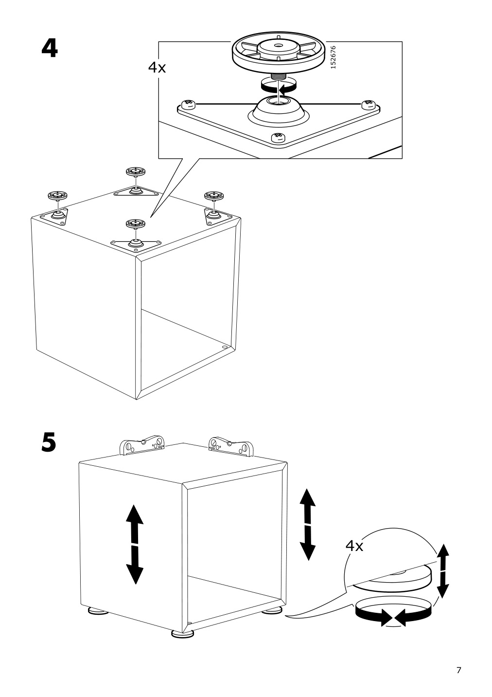 Assembly instructions for IKEA Eket foot adjustable metal | Page 7 - IKEA EKET foot, adjustable 703.400.44