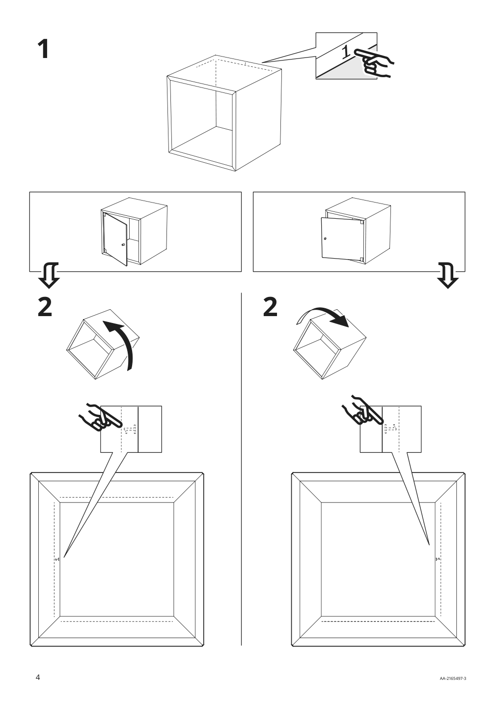 Assembly instructions for IKEA Eket glass door clear glass | Page 4 - IKEA BESTÅ / EKET TV bench 294.767.66