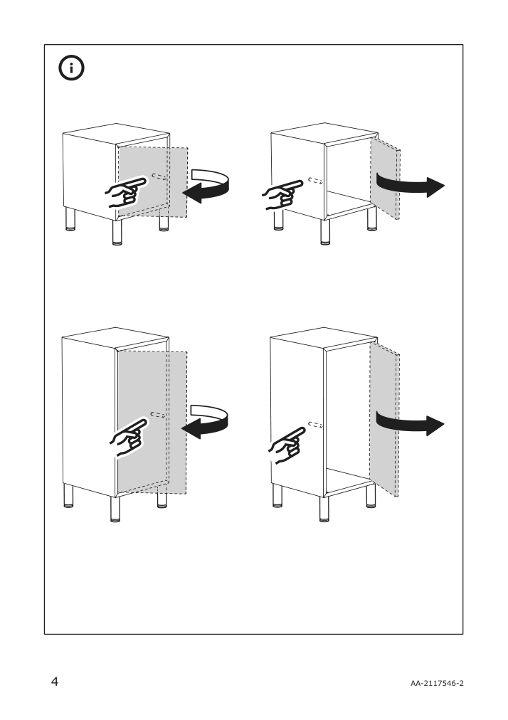 Assembly instructions for IKEA Eket leg metal silver color | Page 4 - IKEA EKET leg 704.289.04