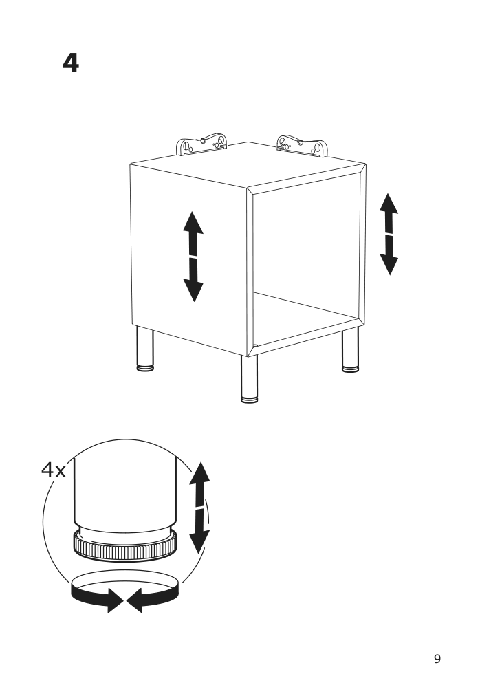 Assembly instructions for IKEA Eket leg metal silver color | Page 9 - IKEA EKET leg 704.289.04