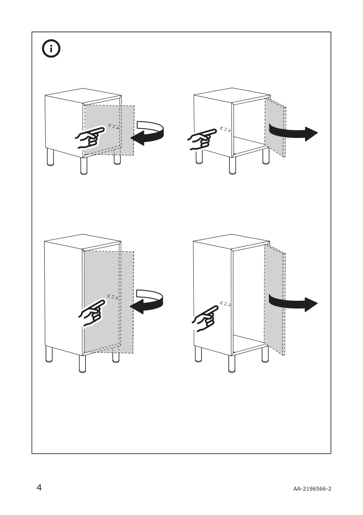 Assembly instructions for IKEA Eket leg wood | Page 4 - IKEA EKET storage combination with legs 295.217.16