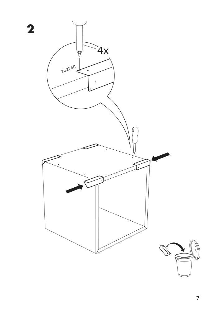 Assembly instructions for IKEA Eket leg wood | Page 7 - IKEA EKET storage combination with legs 295.217.16