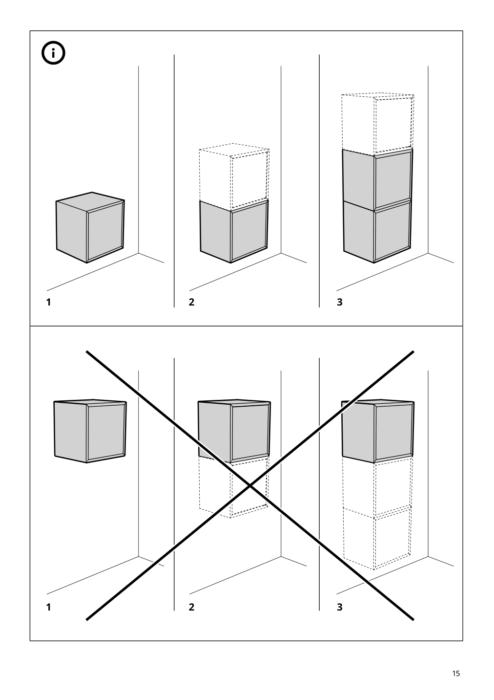 Assembly instructions for IKEA Eket suspension rail | Page 15 - IKEA BESTÅ / EKET TV storage combination 894.304.93