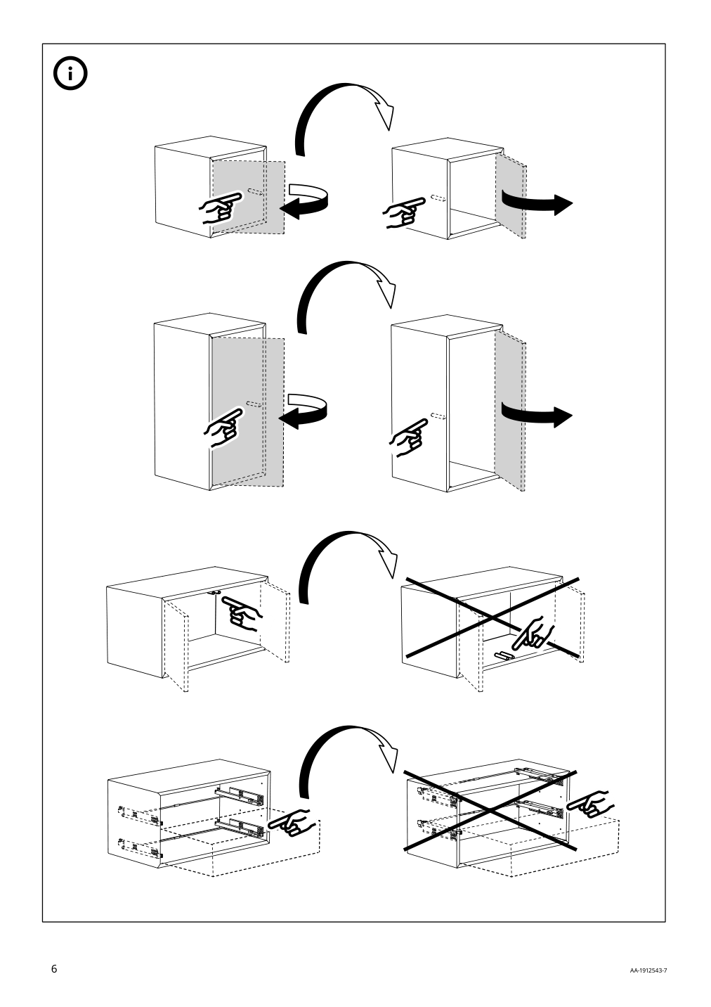 Assembly instructions for IKEA Eket suspension rail | Page 6 - IKEA BESTÅ / EKET TV storage combination 594.908.03