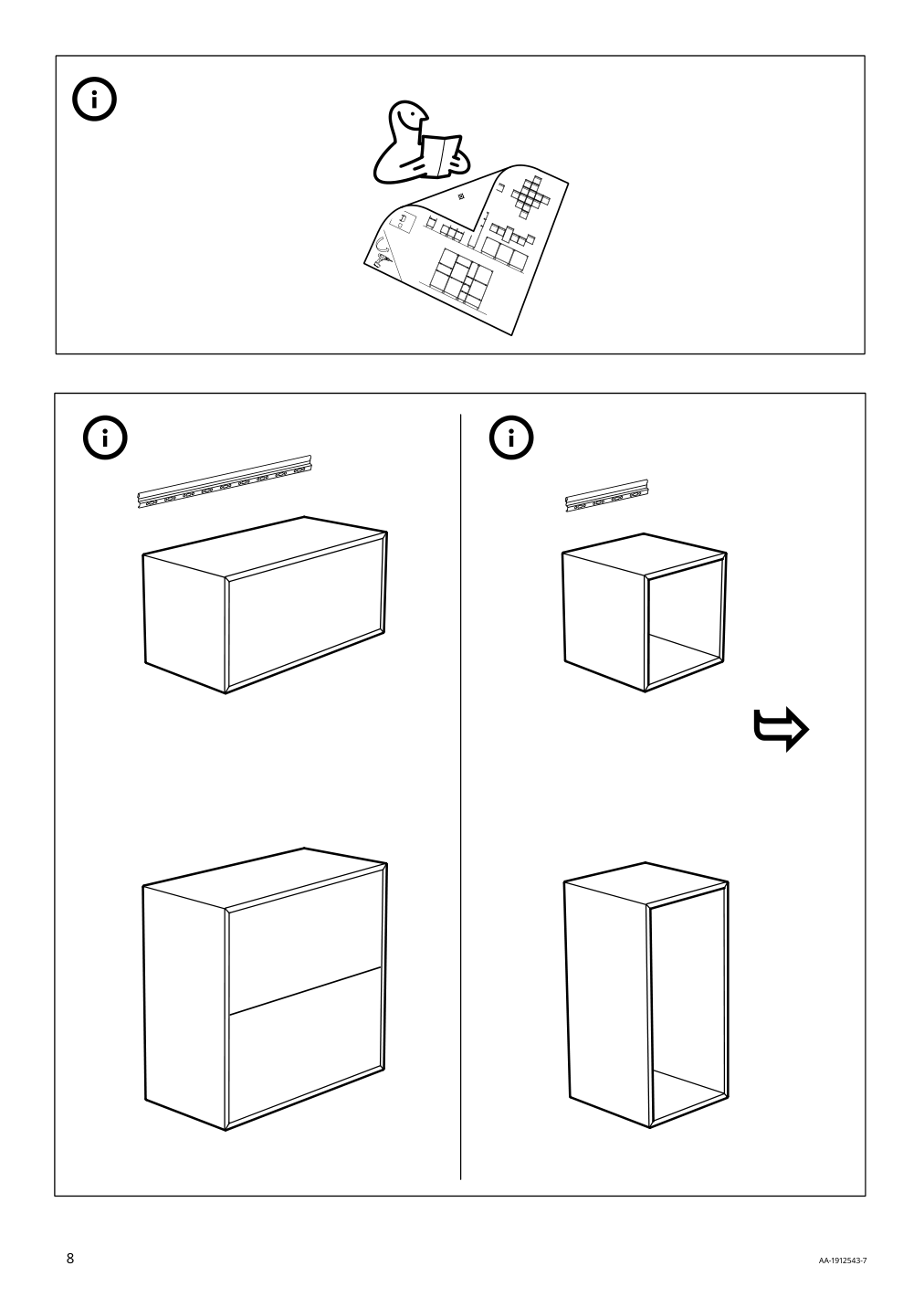 Assembly instructions for IKEA Eket suspension rail | Page 8 - IKEA BESTÅ / EKET TV storage combination 894.304.93