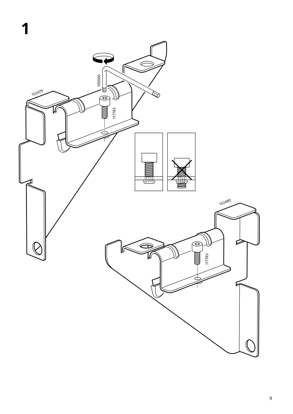 Assembly instructions for IKEA Eket suspension rail | Page 9 - IKEA BESTÅ / EKET TV storage combination 194.407.25