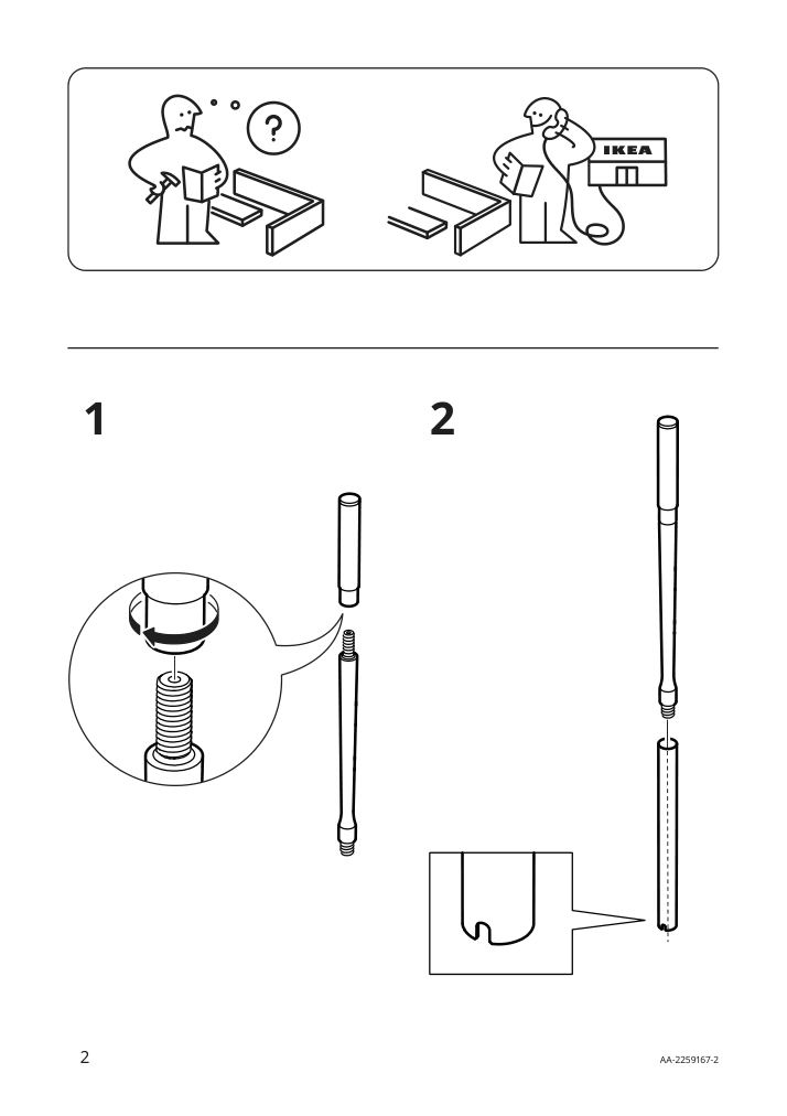 Assembly instructions for IKEA Ekoln toilet brush dark gray | Page 2 - IKEA EKOLN toilet brush 804.273.10