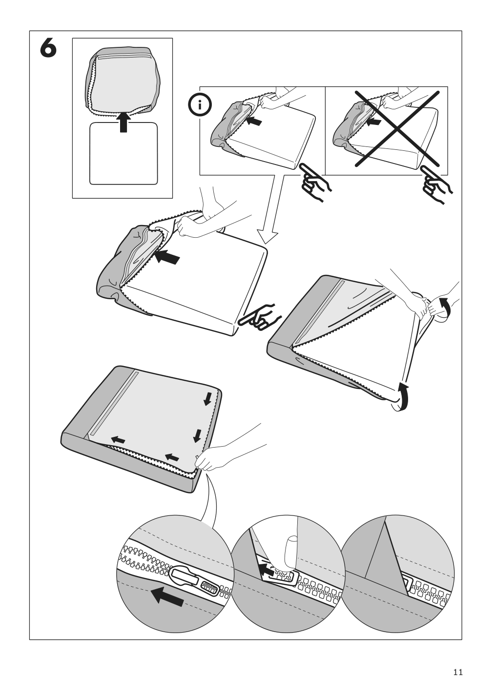 Assembly instructions for IKEA Ekolsund frame recliner | Page 11 - IKEA EKOLSUND recliner 592.971.84