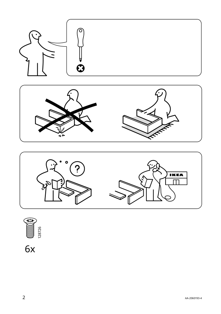 Assembly instructions for IKEA Ekrar hat and coat stand white | Page 2 - IKEA EKRAR hat and coat stand 104.155.94