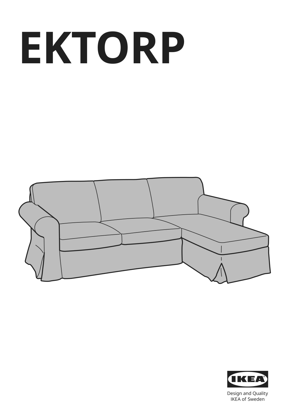 Assembly instructions for IKEA Ektorp cover for 3 seat sectional mobacka beige red | Page 1 - IKEA EKTORP cover for 3-seat sectional 002.811.75