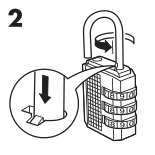 Assembly instructions for IKEA Elloven padlock white | Page 2 - IKEA ELLOVEN padlock 104.921.96