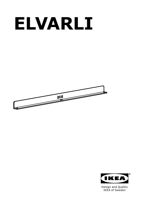 Assembly instructions for IKEA Elvarli bracket for post white | Page 1 - IKEA ELVARLI wardrobe combination 491.575.46