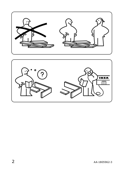 Assembly instructions for IKEA Elvarli bracket for post white | Page 2 - IKEA ELVARLI open storage combination 293.875.67