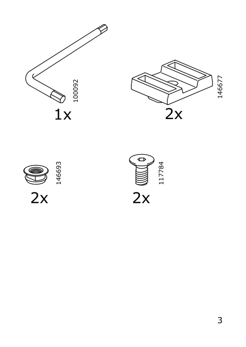 Assembly instructions for IKEA Elvarli bracket for post white | Page 3 - IKEA ELVARLI open storage combination 991.880.03