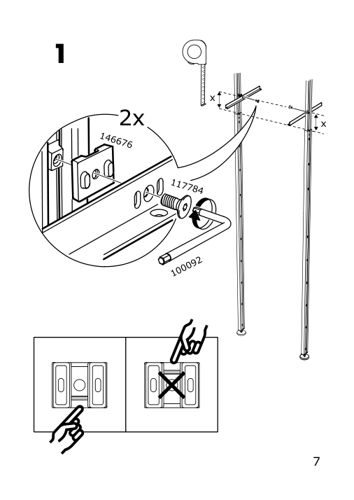 Assembly instructions for IKEA Elvarli bracket for post white | Page 7 - IKEA ELVARLI wardrobe combination 793.930.71