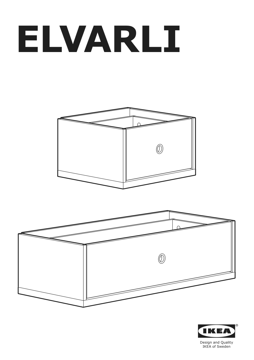 Assembly instructions for IKEA Elvarli drawer white | Page 1 - IKEA ELVARLI wardrobe combination 091.836.89