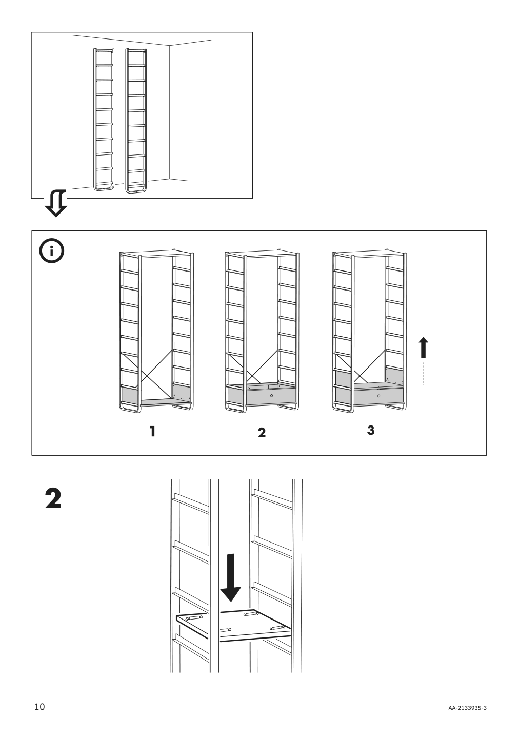 Assembly instructions for IKEA Elvarli drawer white | Page 10 - IKEA ELVARLI wardrobe combination 091.836.89